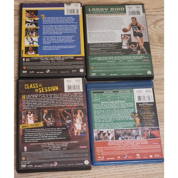 Lot Of 4 NBA Basketball DVDs and Blu-ray Pre-owned Untested Classic Discs - Picture 3 of 9
